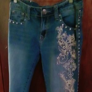 Trinity Ranch Signature Collection embellished Jeans sz 13
